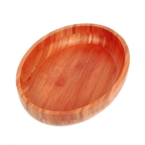 Bandeja para Asados Ovalada Bamboo 33X23CM beige - Canales Distribución