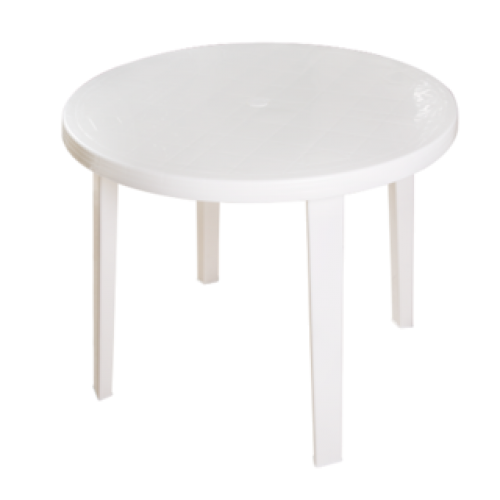 MESA VALENCIA RED. BLANCA (90CM DIAM)(1987)(20UN)