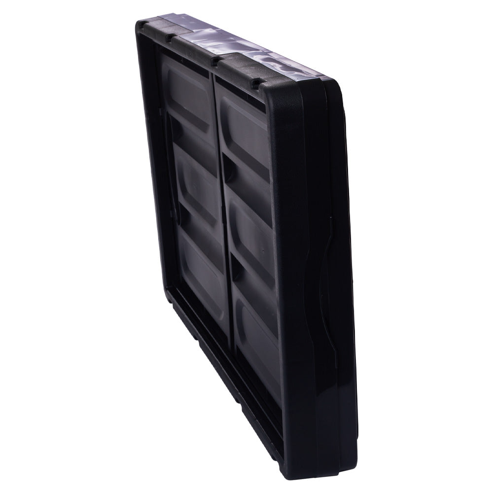 CAJA ORGANIZADORA FLEXIBLE M - SIN TAPA (NEGRO)13206