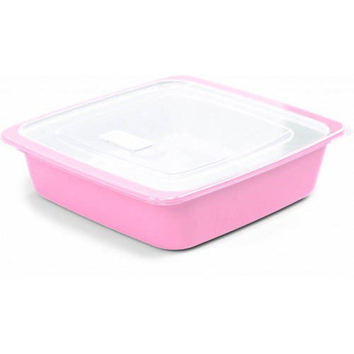 RECIPIENTE DUO 360° CUAD CON TAPA 1,25L(8083)
