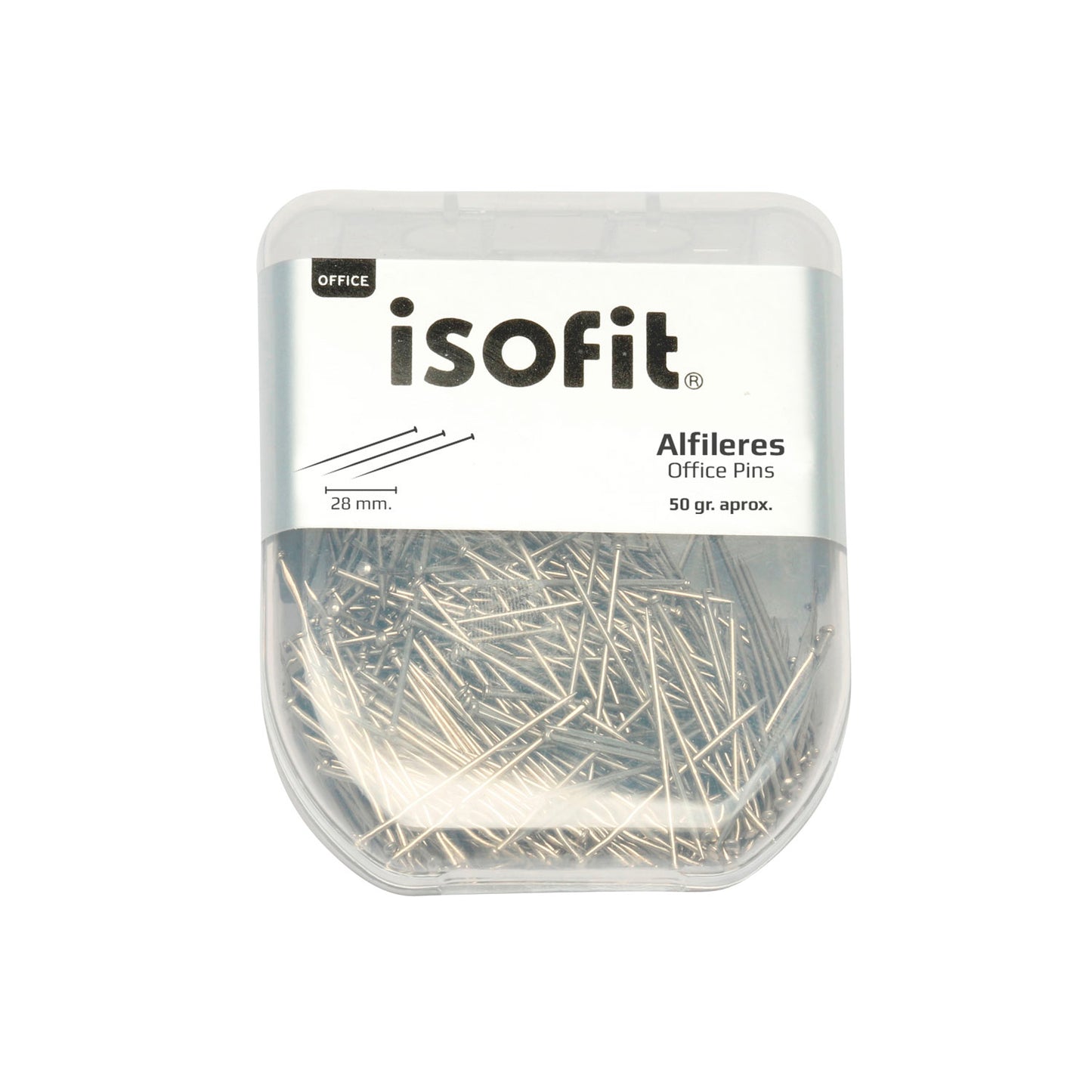 ALFILERES ISOFIT-DSG C/PLAST 50 GRS 28MM