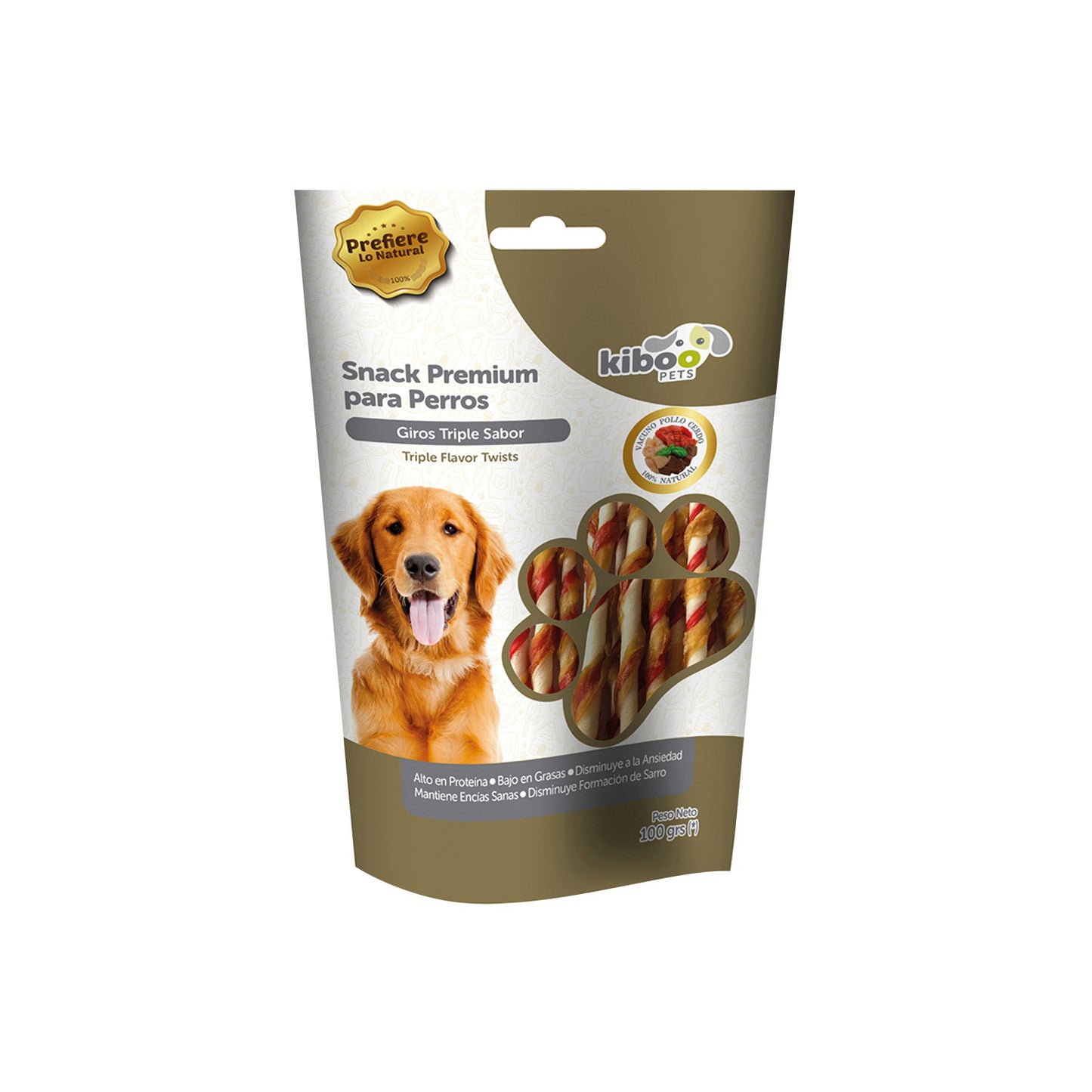 GIROS KIBOO PETS TRIPLE SABOR P/PERRO