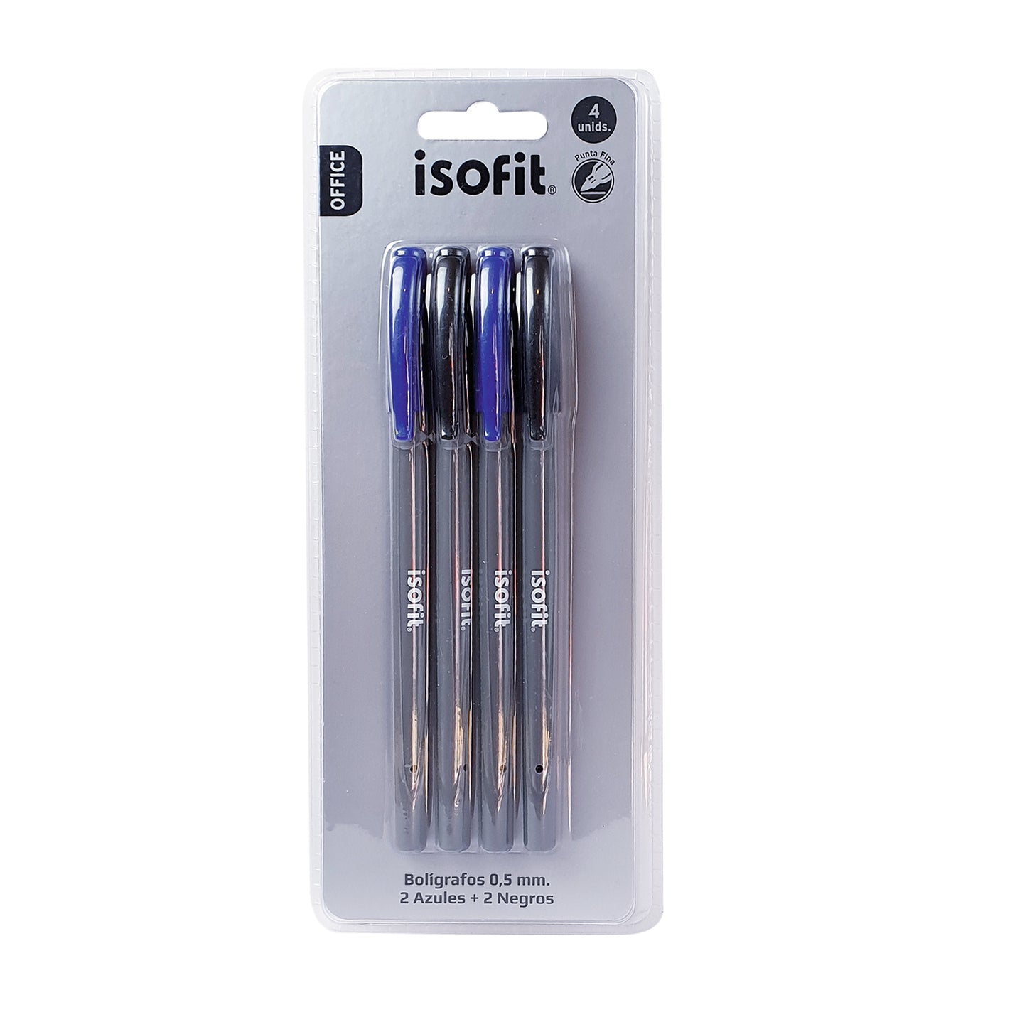 BLISTER BOLIGRAFOS PUNTA FINA