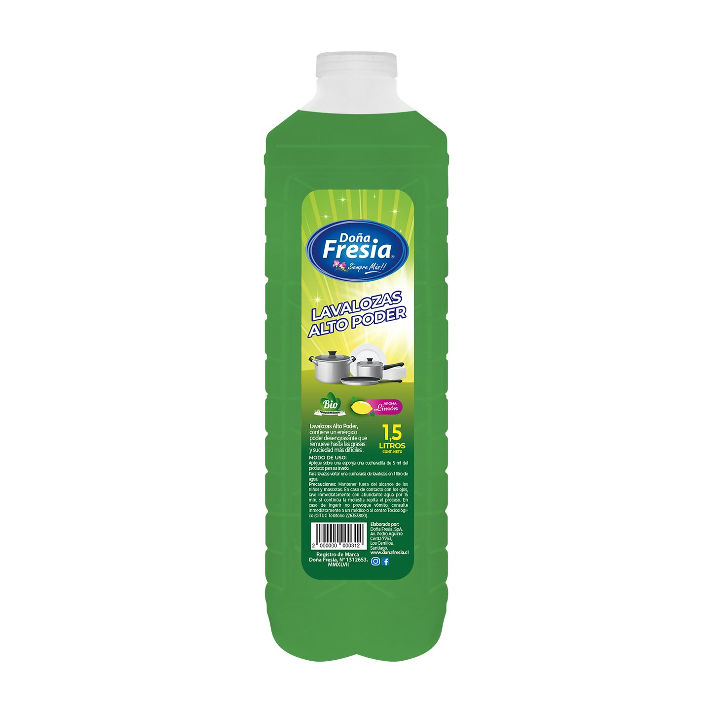 LAVALOZA ALTO PODER CONCENTRADO 1,5L DOÑA FRESIA