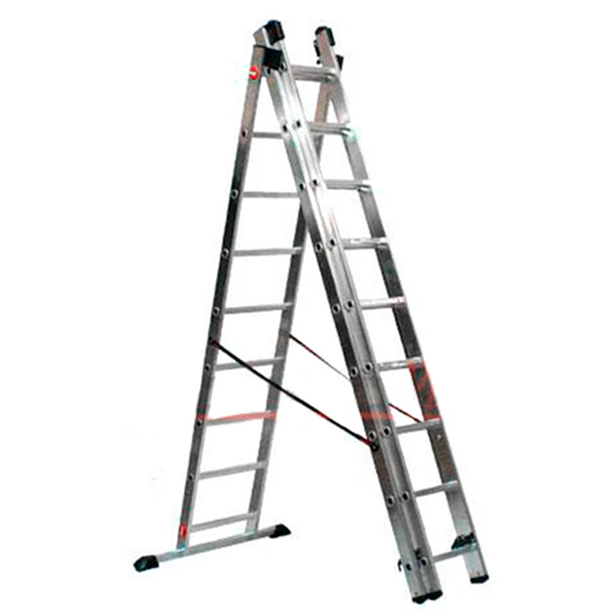 Escalera de Aluminio Tijera con Extension 4.16 M