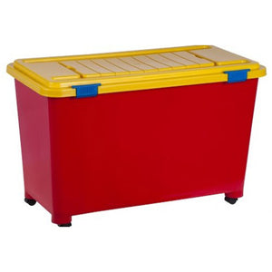 CAJA ORGANIZADORA 100 LTS.C/TAPA/RUEDAS