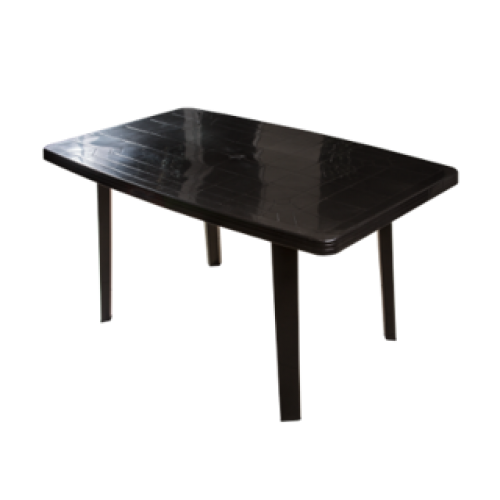 MESA FLORENCIA RECT.NEGRA(140X90CMS)(1995)(24UN)