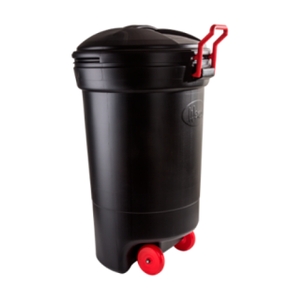 BASURERO 125 LTS. C/RUEDAS NEGRO (1337)(16UN)