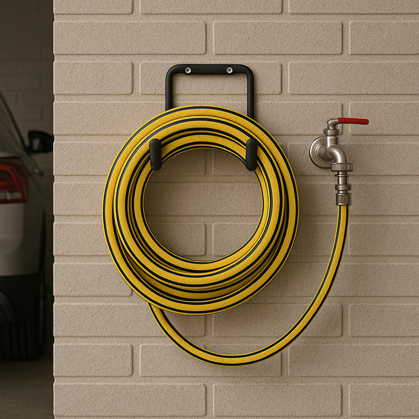SOPORTE MANGUERA PARED 13X22CM MAXEB