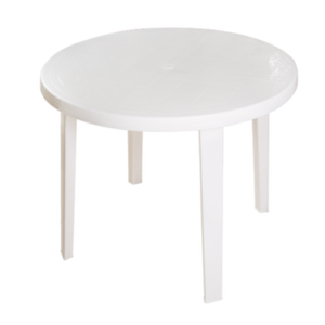 MESA VALENCIA RED. BLANCA (90CM DIAM)(1987)(20UN)