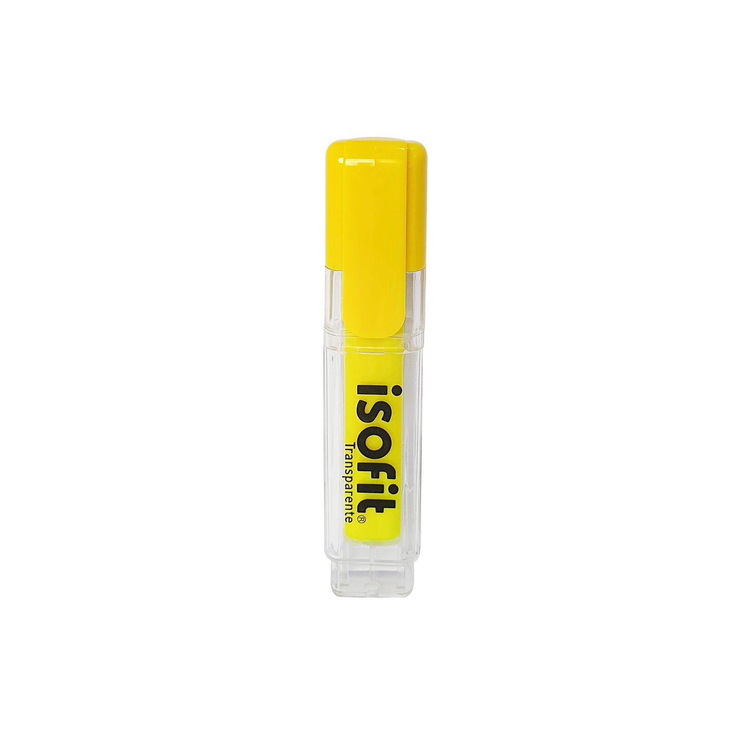 DESTACADOR TRANSPARENTE ISOFIT AMARILLO