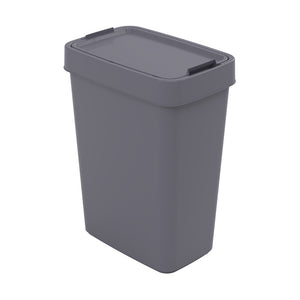 BASURERO CON DOBLE APERTURA CON PORTA BOLSA 17L (GRIS)14977