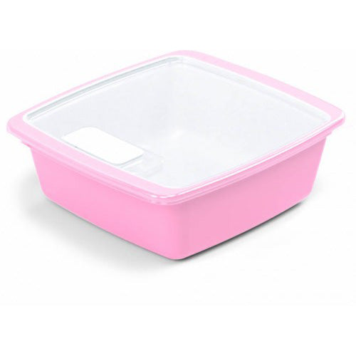 RECIPIENTE DUO 360° CUAD CON TAPA 400ML(8082)