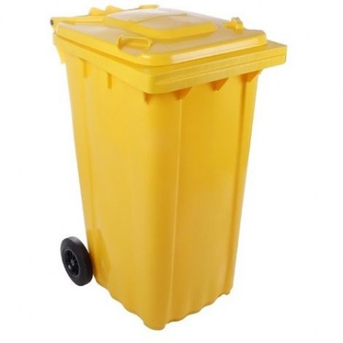 CONTENEDOR 360 LTRS.AMARILLO-PLASTICO