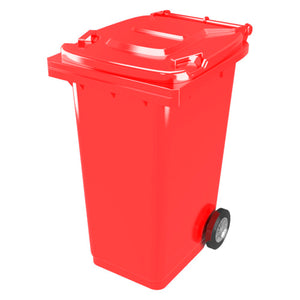 CONTENEDOR 360 LTRS.ROJO-PELIGROSO;FERROSO