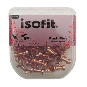 PUSH PINS ISOFIT-DSG/W C/PLAST 11mm 40 UNI