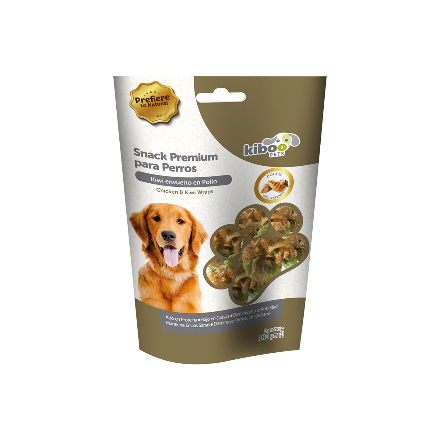 KIWI KIBOO PETS ENVUELTO EN POLLO P/PERRO
