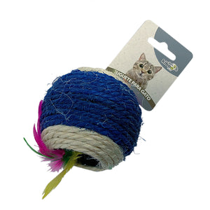 JUGUETE KIBOO PETS PELOTA SISAL P/GATO