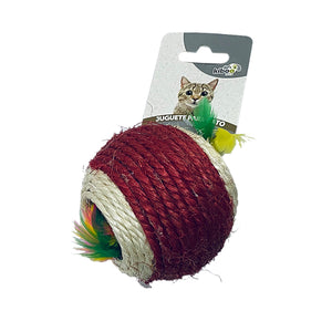 JUGUETE KIBOO PETS PELOTA SISAL P/GATO