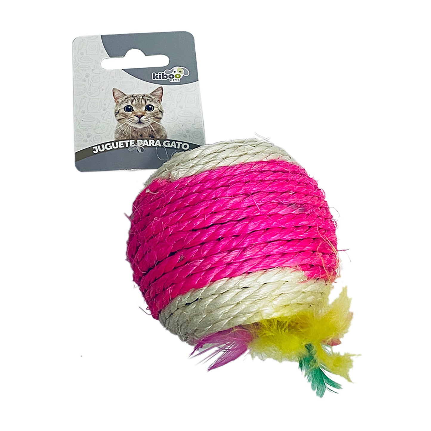 JUGUETE KIBOO PETS PELOTA SISAL P/GATO