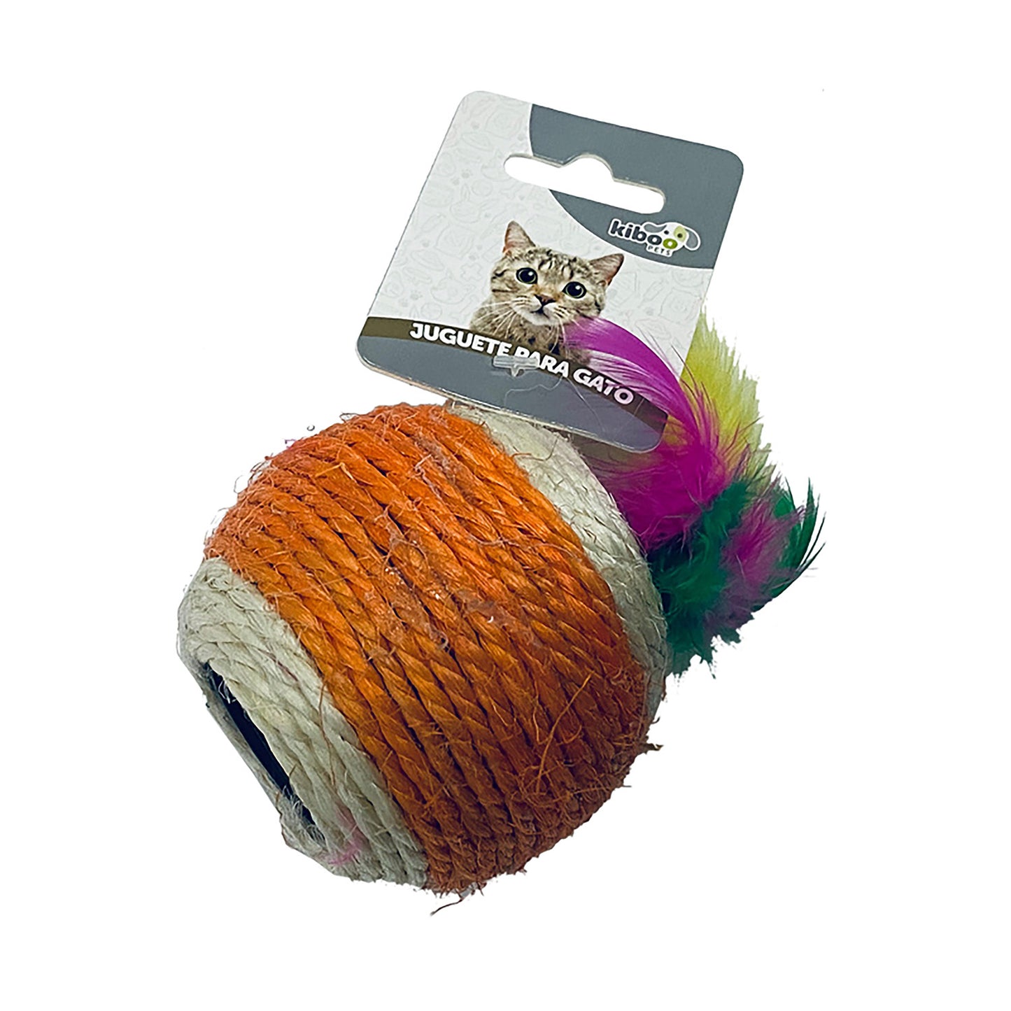 JUGUETE KIBOO PETS PELOTA SISAL P/GATO
