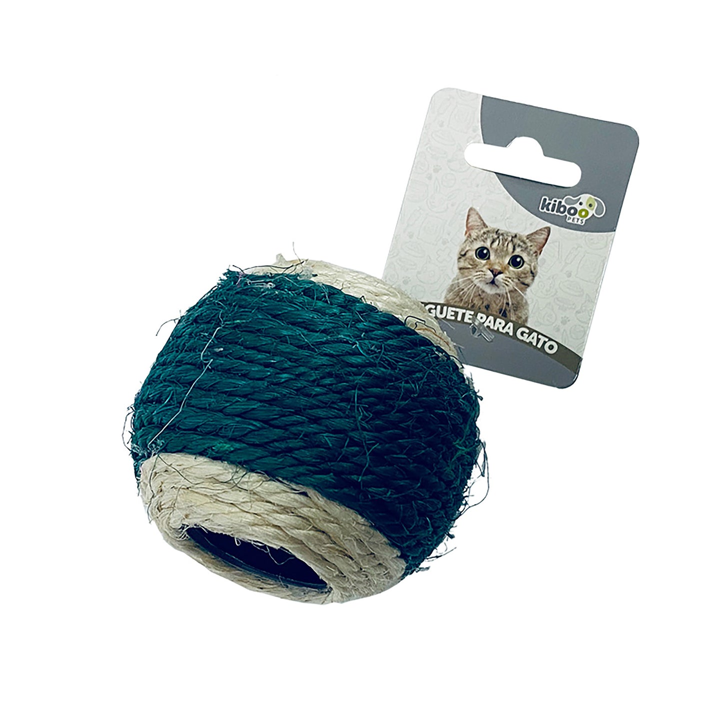 JUGUETE KIBOO PETS PELOTA SISAL P/GATO