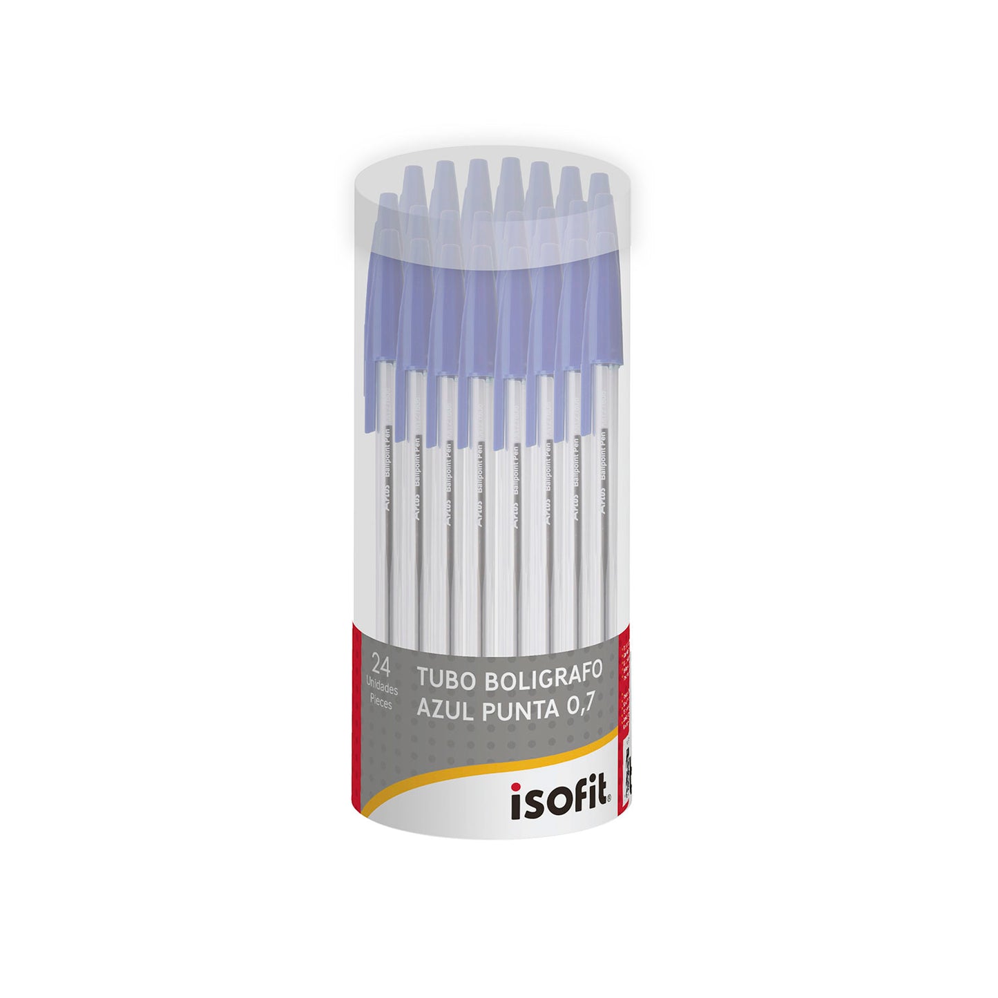 BOLIGRAFO ISOFIT 0,7MM TUBO 24 UNI AZUL