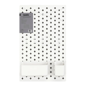 Set de pared con accesorios blanco