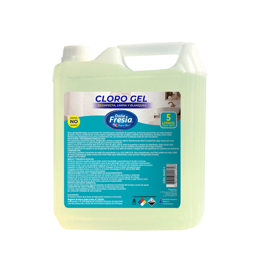 CLORO GEL DOÑA FRESIA LIMON 5L