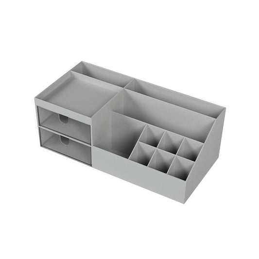 ORGANIZA.ESCRITORIO GRANDE 25X12X9 CM GRIS/BCO