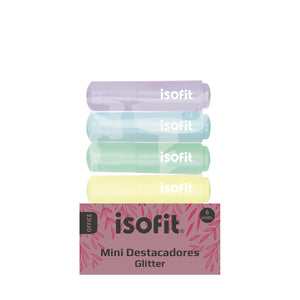 DESTACADOR MINI 6 COLORES GLITTER ISOFIT-DSG/W