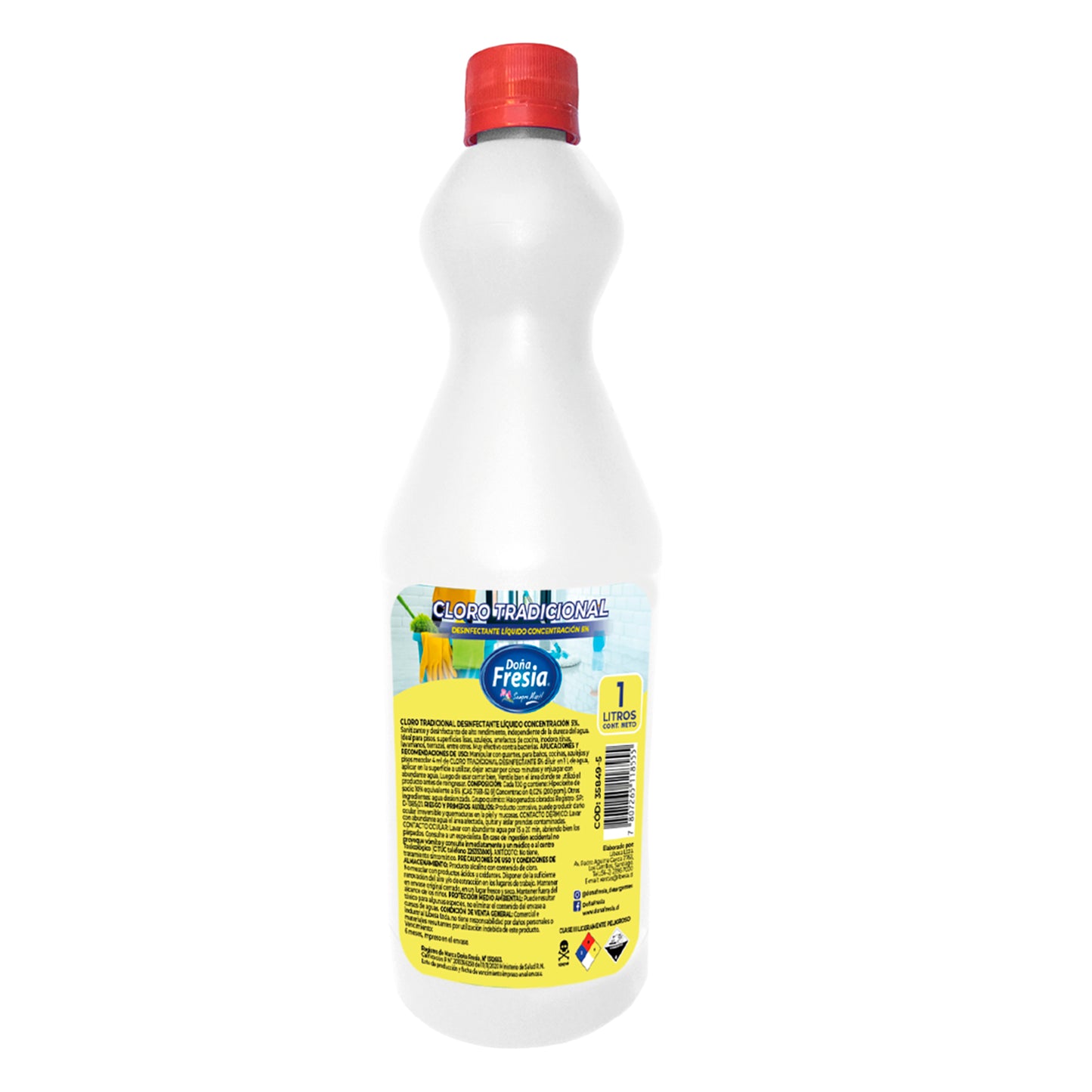CLORO CONCENTRADO 5% DOÑA FRESIA 1L