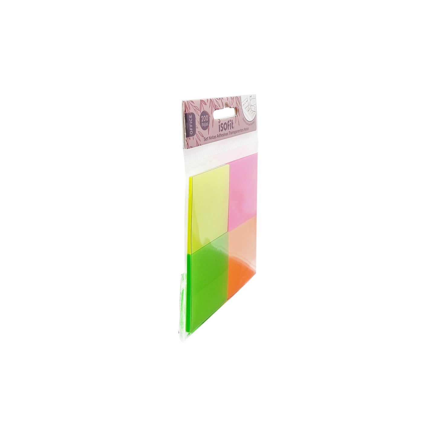NOTAS ADH. SET TRANSPARENTES ISOFIT-DSG/W 4 c