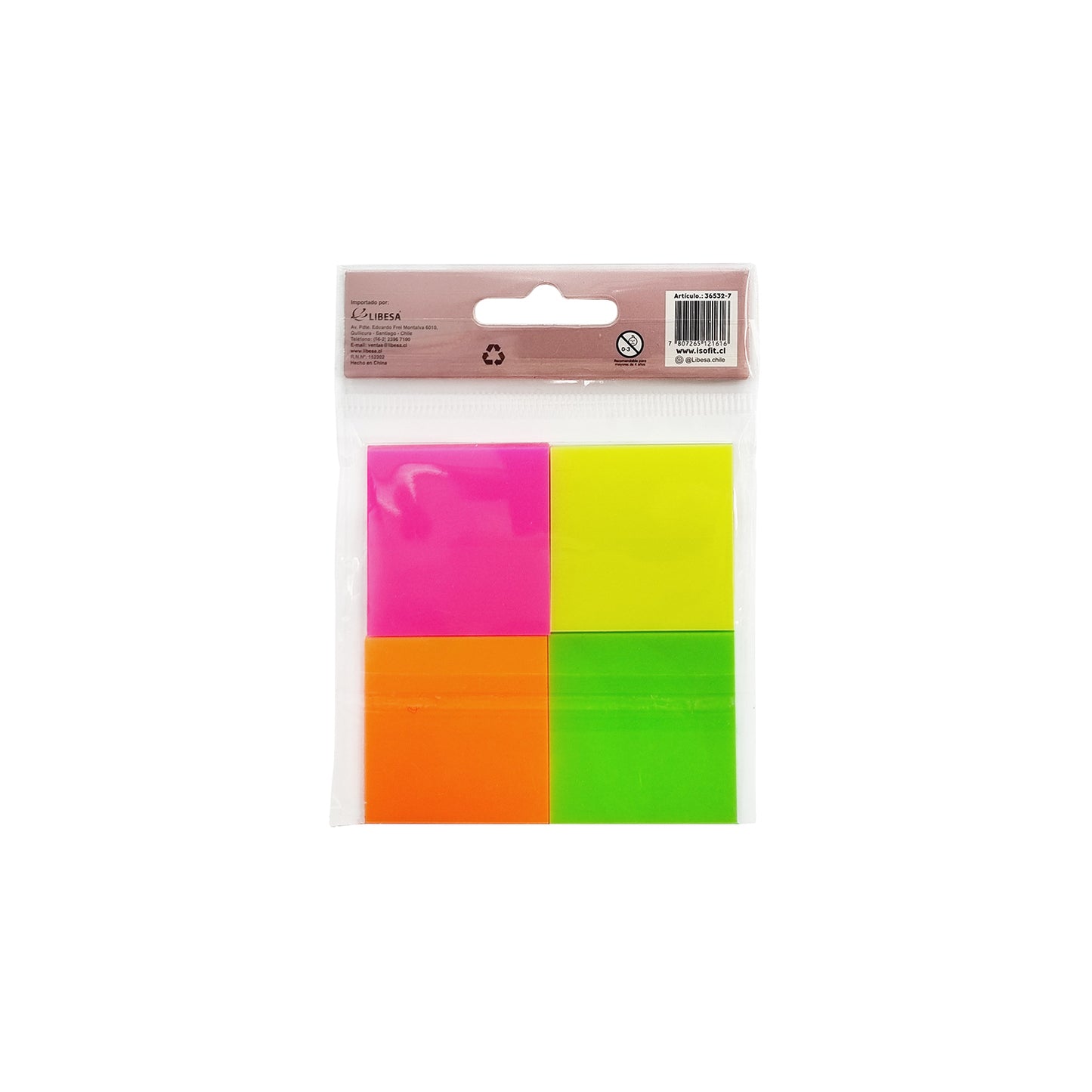 NOTAS ADH. SET TRANSPARENTES ISOFIT-DSG/W 4 c