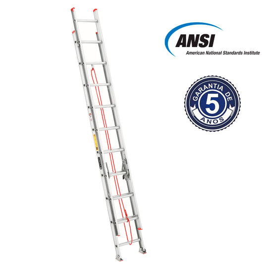 Escalera de Aluminio Telescopica 5.19 M./ 20P