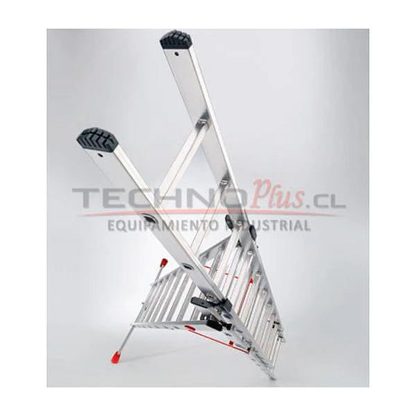 Escalera de Aluminio Tijera con Extension 5.60 M - Canales Distribución