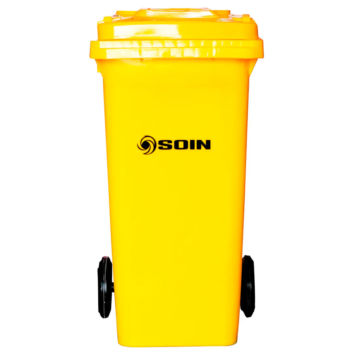 Contenedor de Residuos Plastico con Ruedas Amarillo 120 LTS - Canales Distribución