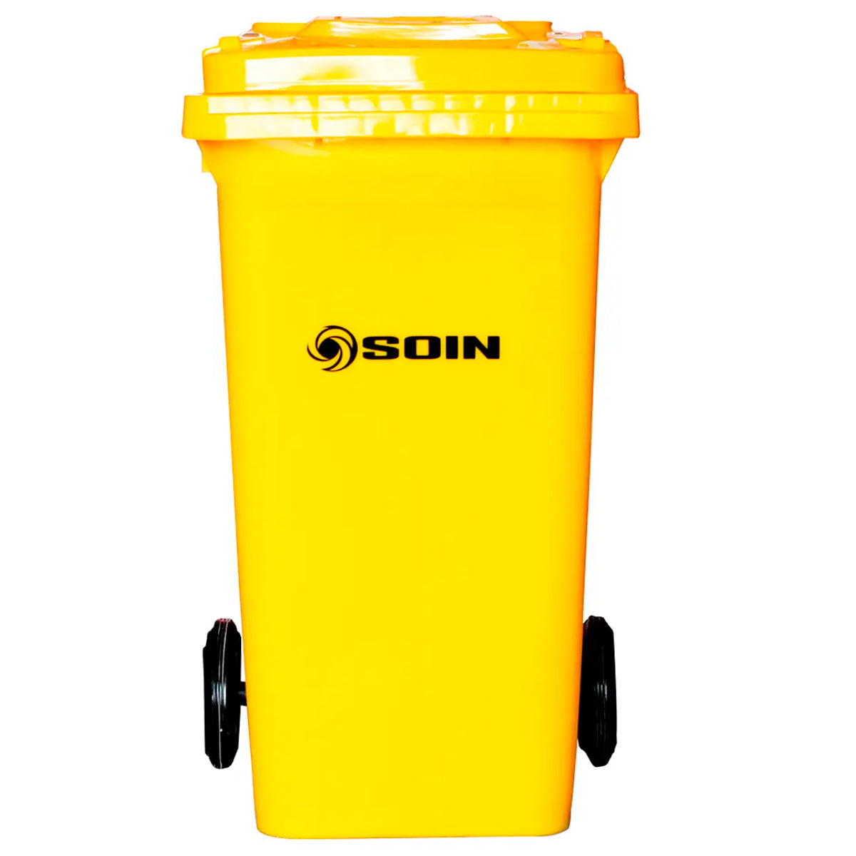 Contenedor de Residuos Plastico con Ruedas Amarillo 240 LTS - Canales Distribución
