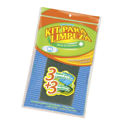 ALKLIN KIT PAÑOS PARA LIMPIEZA (AZUL)(1X36)