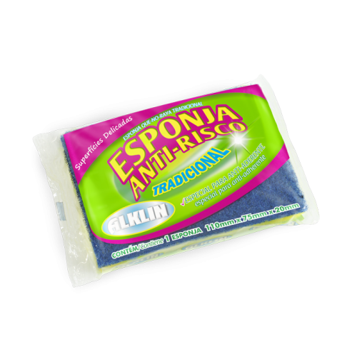 Alklin Esponja Anti Rayas Tradicional Azul