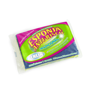 ALKLIN ESPONJA ANTI RAYAS TRADICIONAL AZUL(1X60)