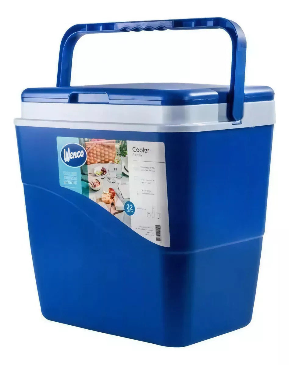 Nevera 22 LTS azul; rojo polipropileno-pp - Canales Distribución