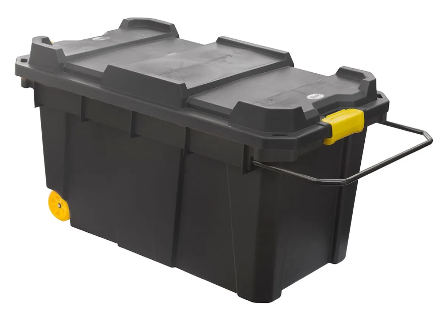 Caja Explorer 150 LTS negro; amarillo plastico; hierro - Canales Distribución