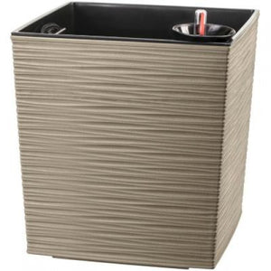 MACETA AUTORREGANTE CUADRADA 30X30X30 PIEDRA