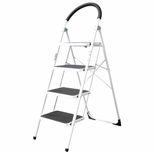 Piso Escalera Profesional Acero 4 Peldaños (150 KG)