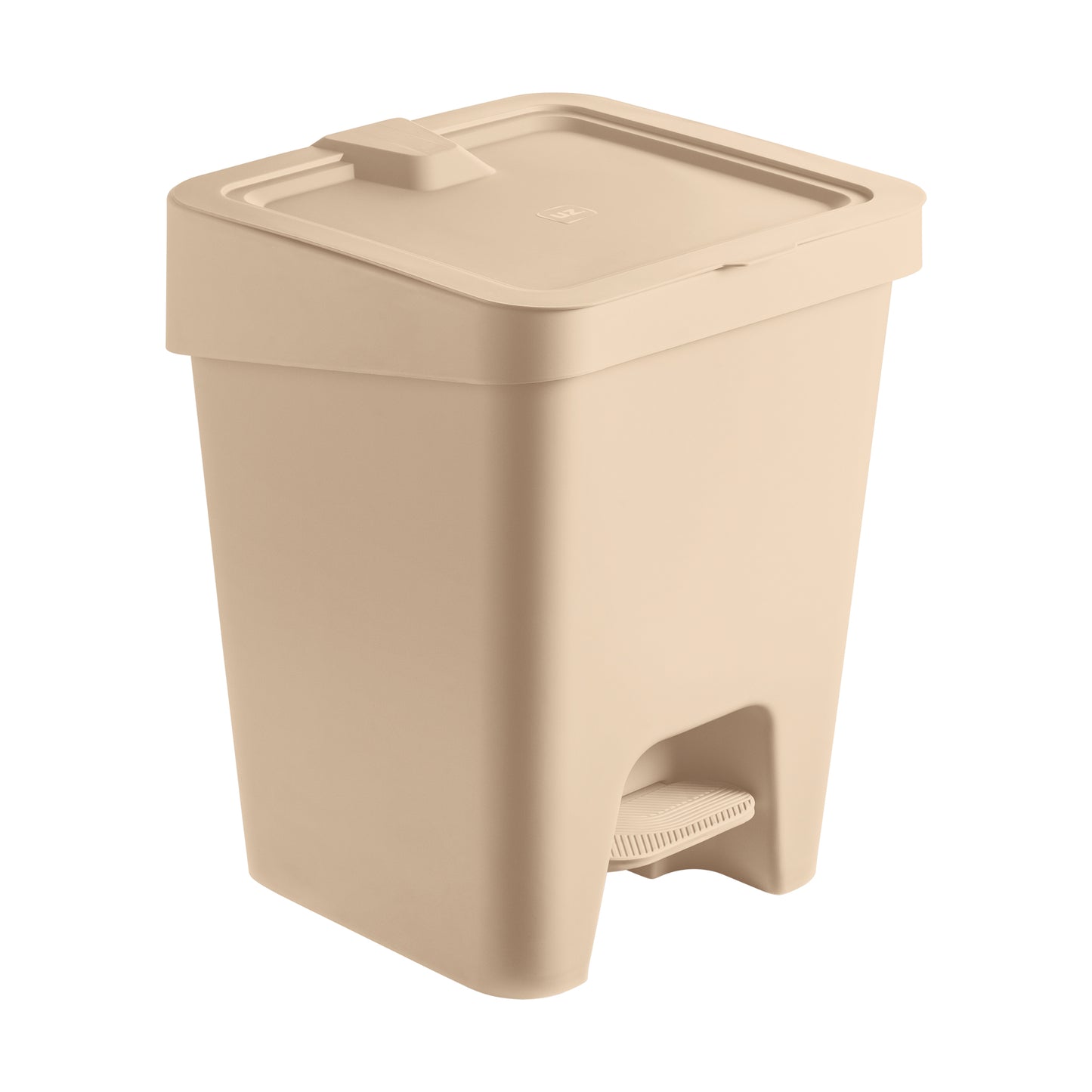 BASURERO SLIM C/PEDAL 15L CAPUCCINO SOLIDO