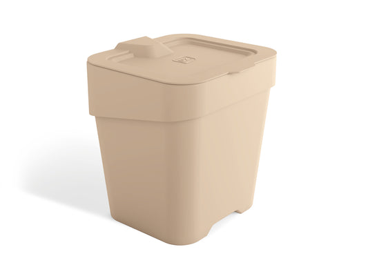 BASURERO DE FREGADERO SLIM 2,5L CAPUCCINO SOLIDO