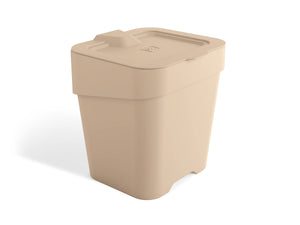 BASURERO DE FREGADERO SLIM 2,5L CAPUCCINO SOLIDO